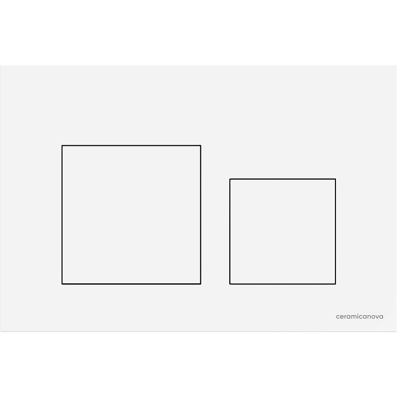 Кнопка смыва Ceramicanova Balance Square CN12-002W (белый)