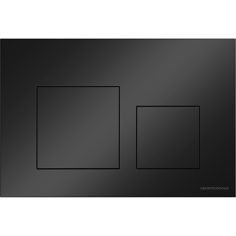 Кнопка смыва Ceramicanova Balance Square CN12-002MB (чёрный матовый)