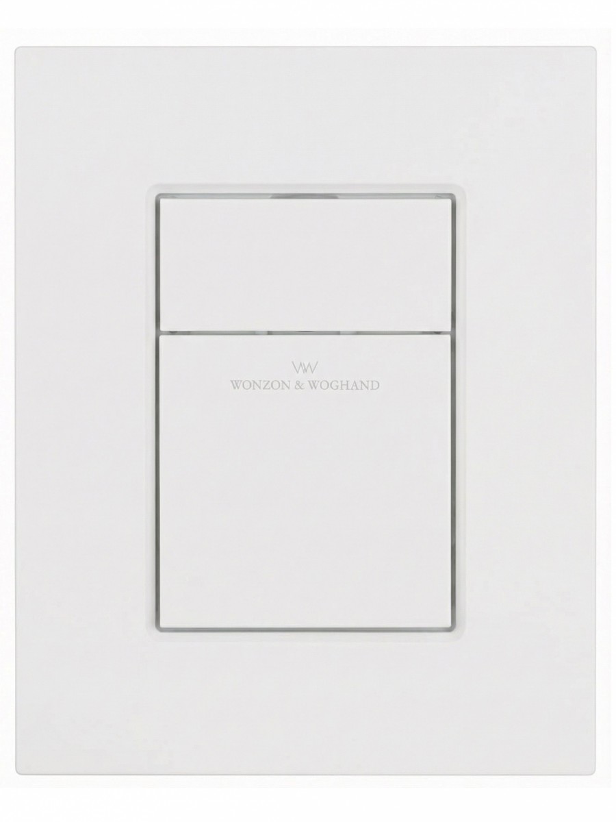Кнопка смыва Wonzon & Woghand WW-IB256-MW (белый матовый)