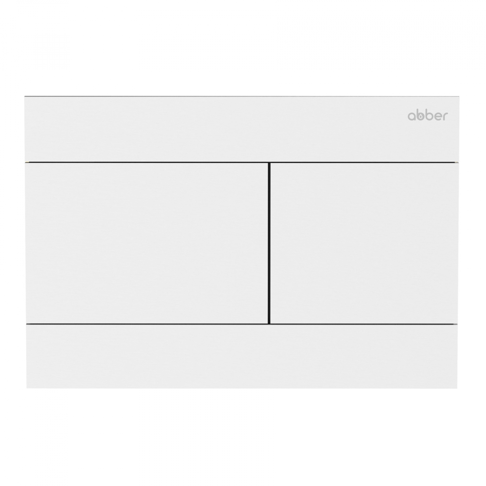 Кнопка смыва Abber AC0127MW (белый матовый)