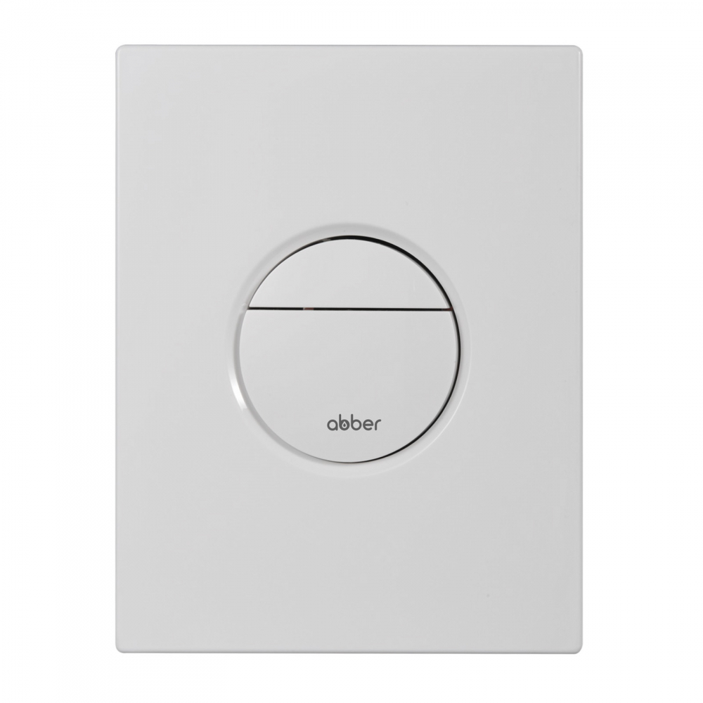 Кнопка смыва Abber AC0126MW (белый матовый)