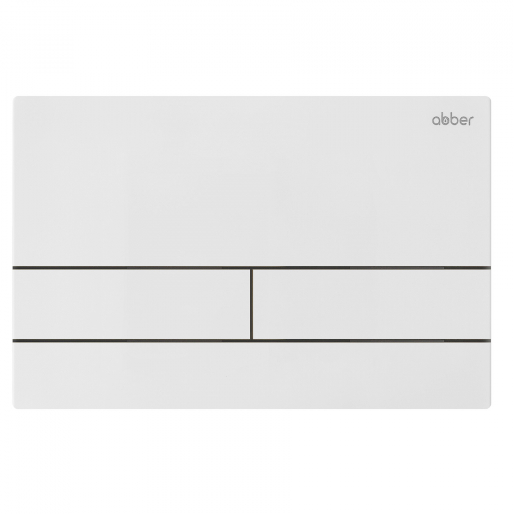 Кнопка смыва Abber AC0128MW (белый матовый)