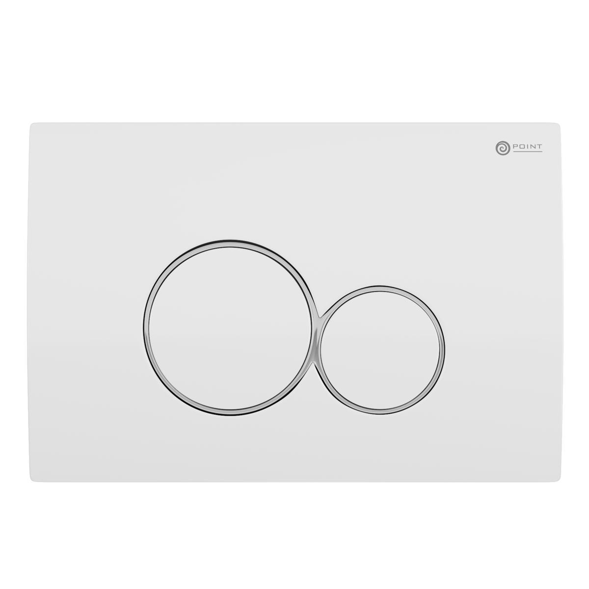 Кнопка смыва Point Виктория PN44061WG (белый/хром)