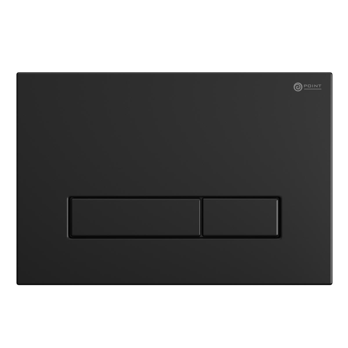 Кнопка смыва Point Меркурий PN44831BM (черный матовый)