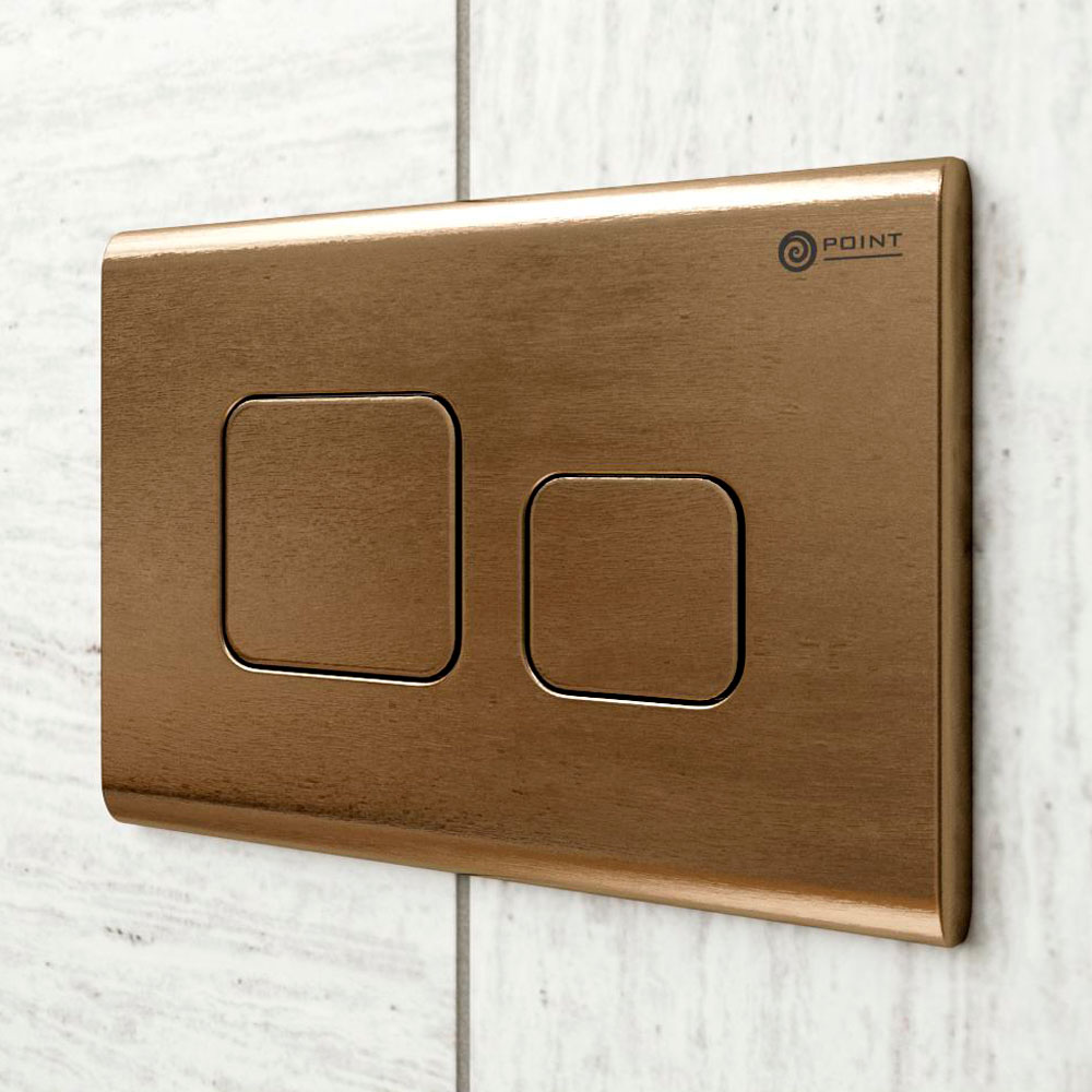 Кнопка смыва Point Афина PN44041BB (брашированная бронза)