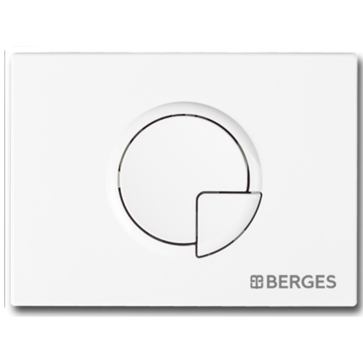 Кнопка смыва Berges Novum R1 040021 (белый)