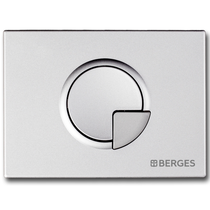 Кнопка смыва Berges Novum R2 040022 (хром матовый)