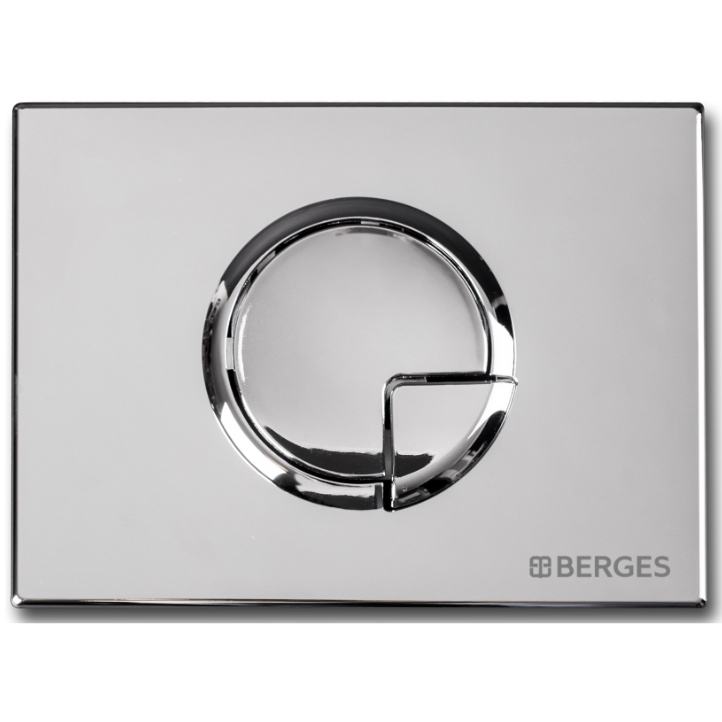 Кнопка смыва Berges Novum R3 040023 (хром)
