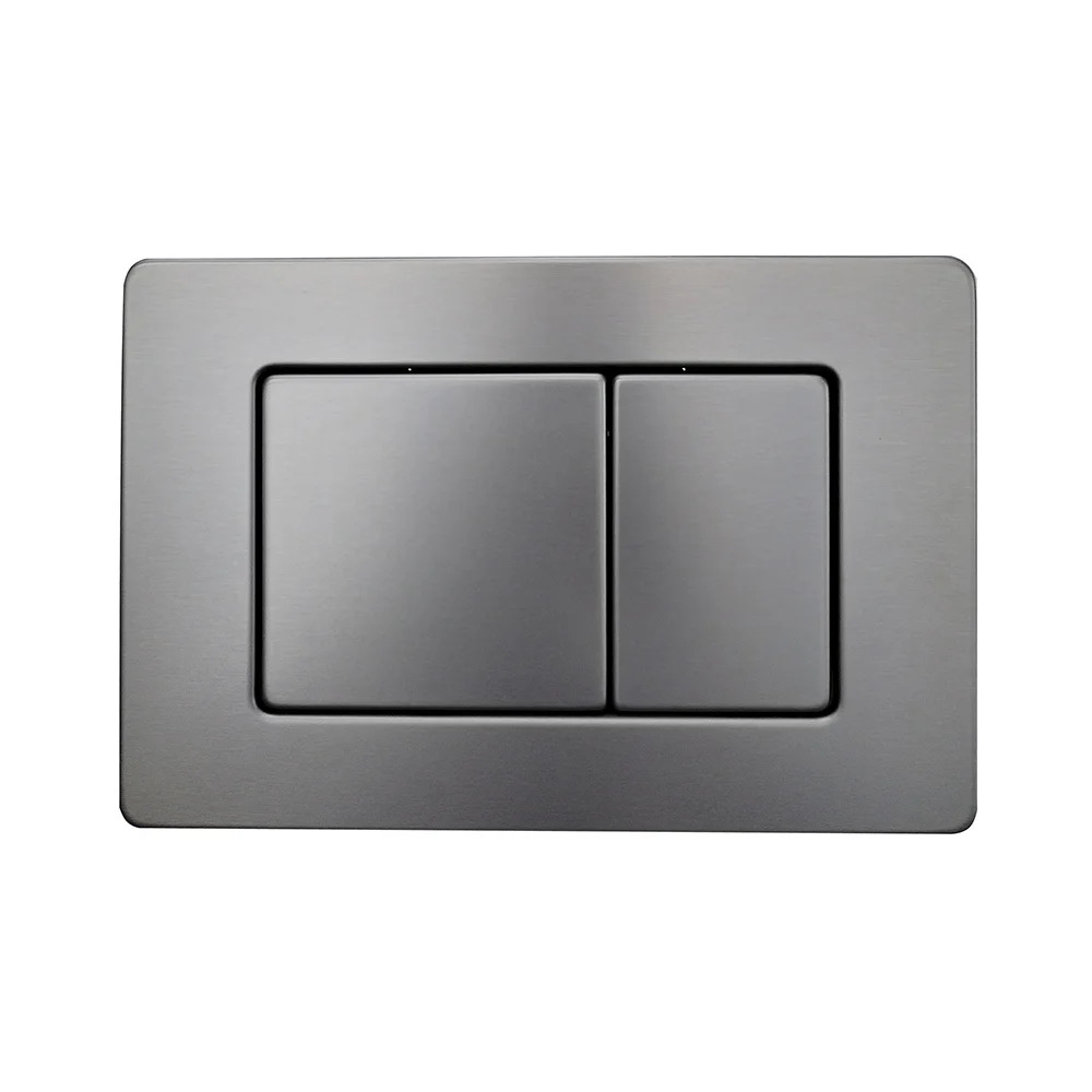 Кнопка смыва AQUAme AQM4112GM (оружейная сталь)