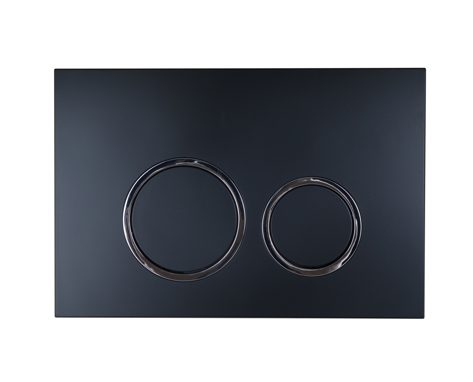 Кнопка смыва Esbano KRG-11MB ESINKRG11MB (черный матовый/хром)