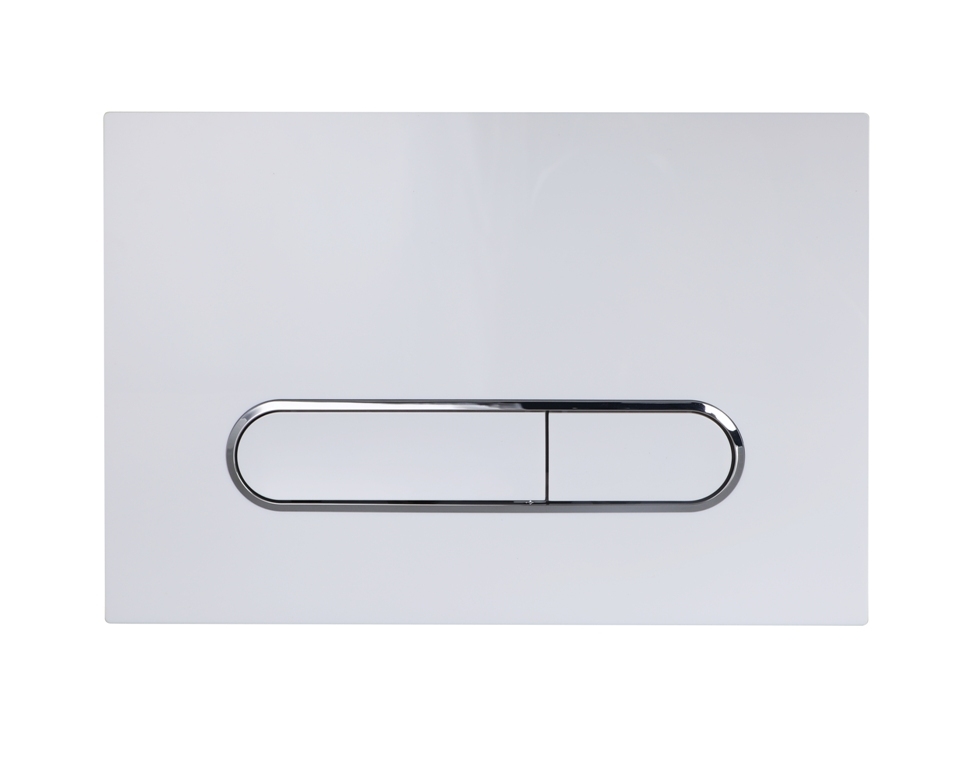 Кнопка смыва Esbano OVL-17GW ESINOVL17GW (белый/хром)