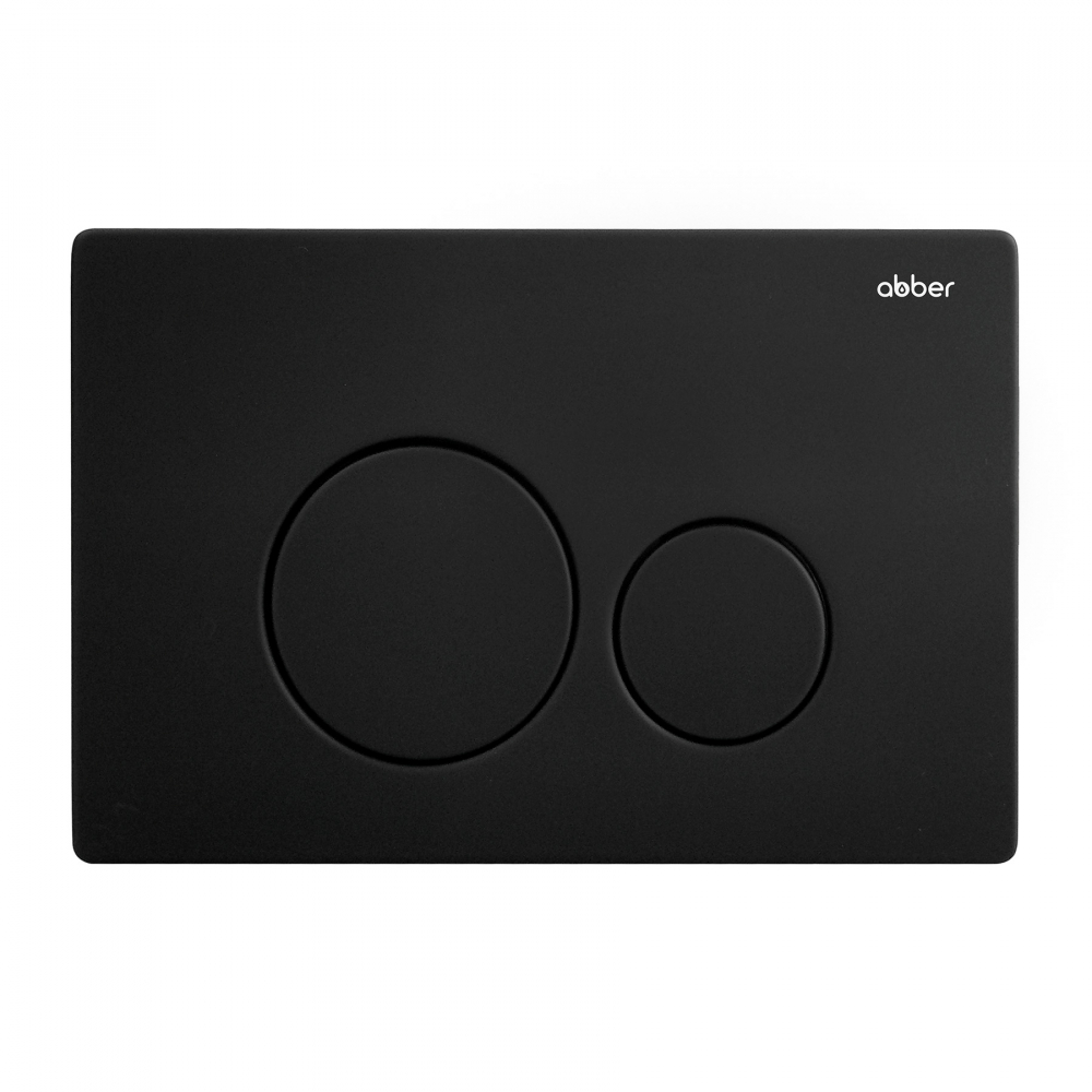Кнопка смыва Abber AC0121MB (чёрный матовый)