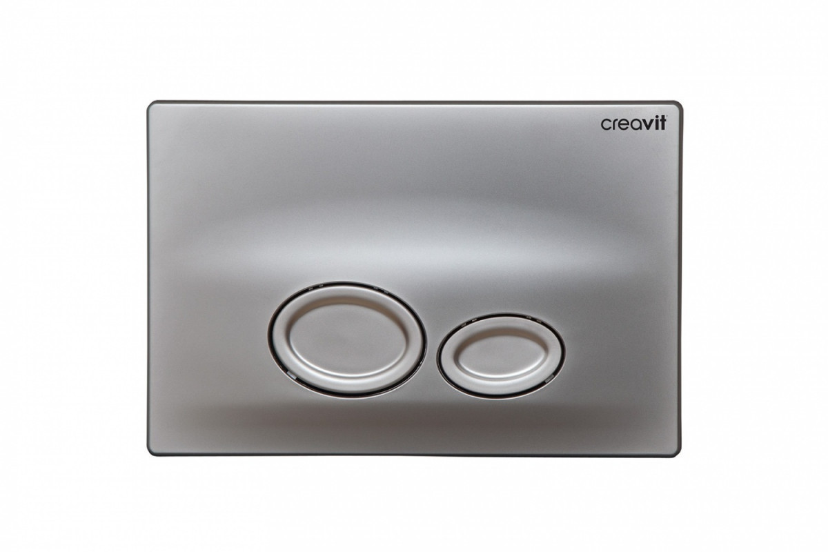 Кнопка смыва Creavit Drop GP2002.00 (серый матовый)