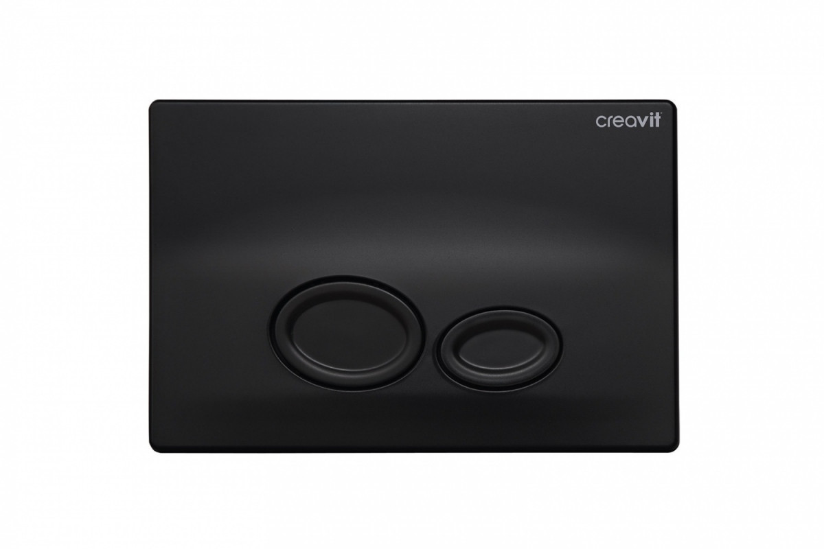 Кнопка смыва Creavit Drop GP2002.01 (чёрный матовый)