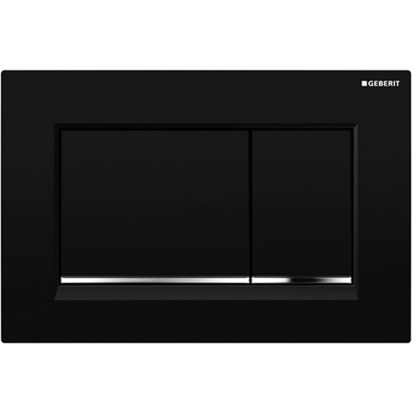 Кнопка смыва Geberit Sigma 30 115.883.KM.1 (чёрный/хром)