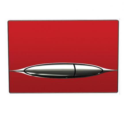 Кнопка смыва Bocchi Metauro P46-0019 (красный/хром)