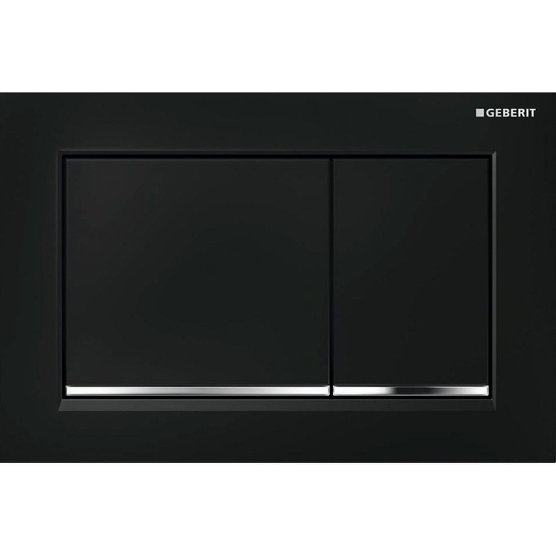 Кнопка смыва Geberit Omega 30 115.080.KM.1 (чёрный/хром)