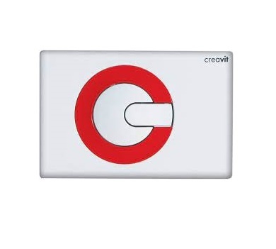 Кнопка смыва Creavit Power GP5001.01 (белый/красный)