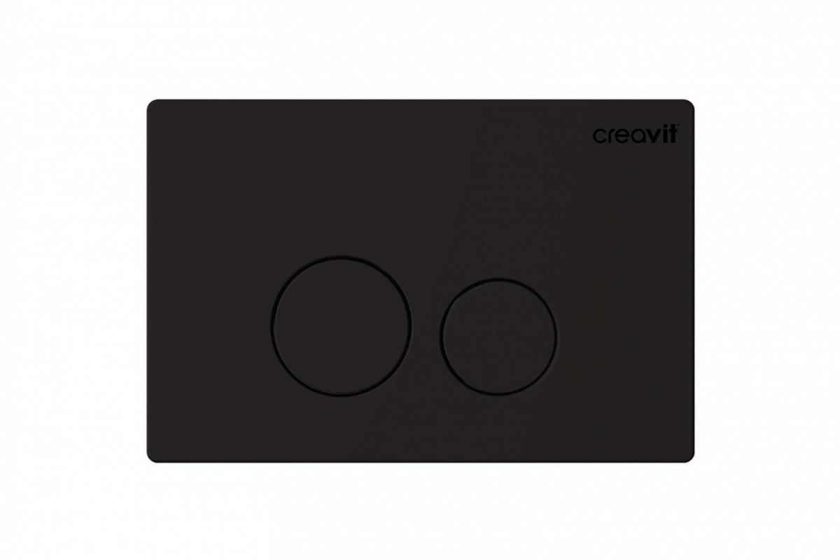 Кнопка смыва Creavit Terra GP9002.01 (чёрный матовый)