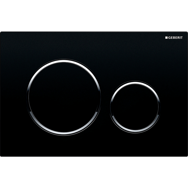 Кнопка смыва Geberit Sigma 20 115.882.14.1 (чёрный матовый/хром) 