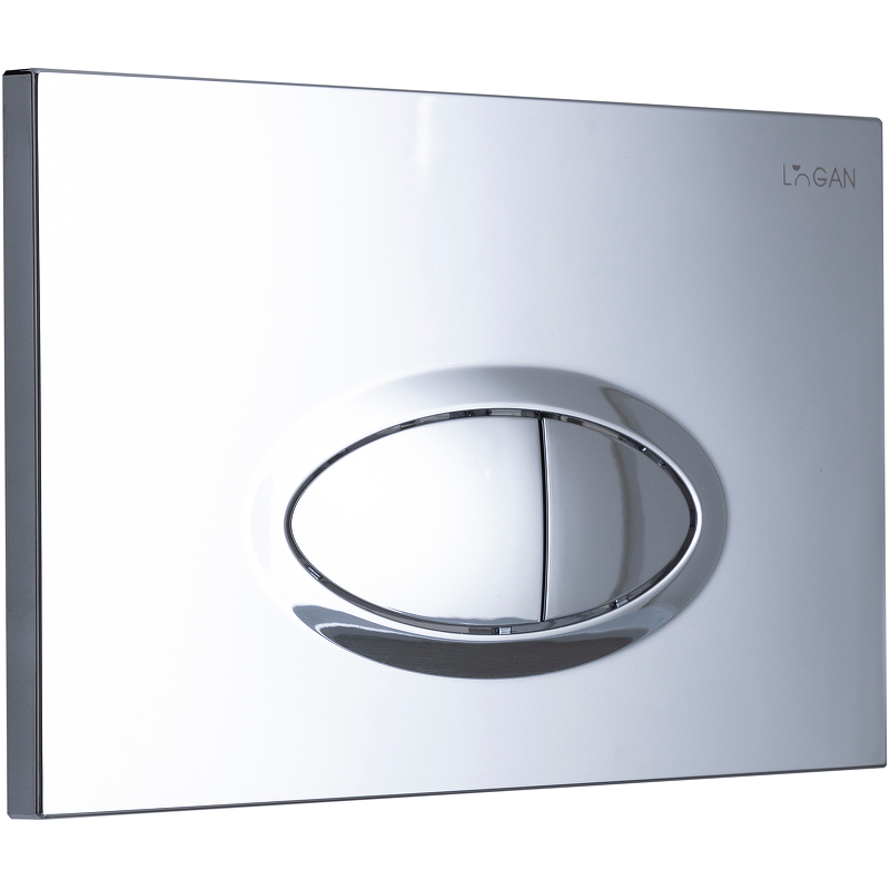 Кнопка смыва Logan Oval Chrome 297675 (хром)