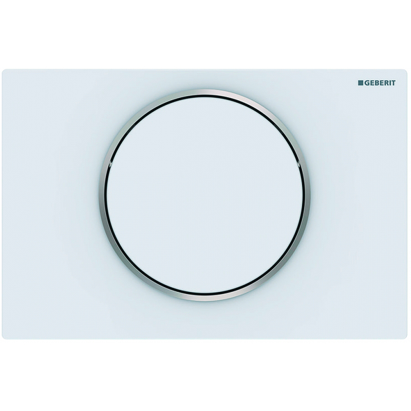 Кнопка смыва Geberit Sigma 10 115.758.JT.5 (белый матовый/ хром)