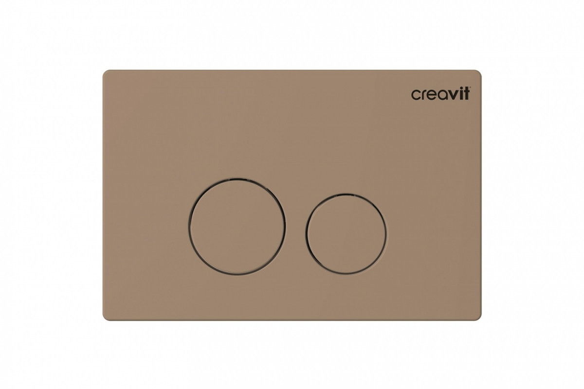 Кнопка смыва Creavit Terra GP9002.06 (капучино матовый)