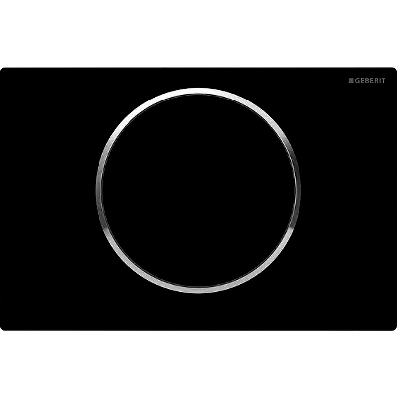 Кнопка смыва Geberit Sigma 10 115.758.KM.5 (чёрный/хром) 