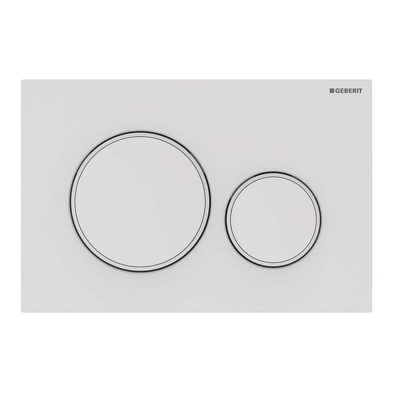 Кнопка смыва Geberit Sigma 20 115.882.01.1 (белый матовый/хром)