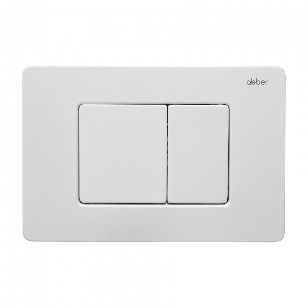 Кнопка смыва Abber AC0120MW (белый матовый)