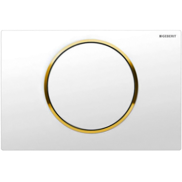 Кнопка смыва Geberit Sigma 10 115.758.KK.5 (белый/золото) 