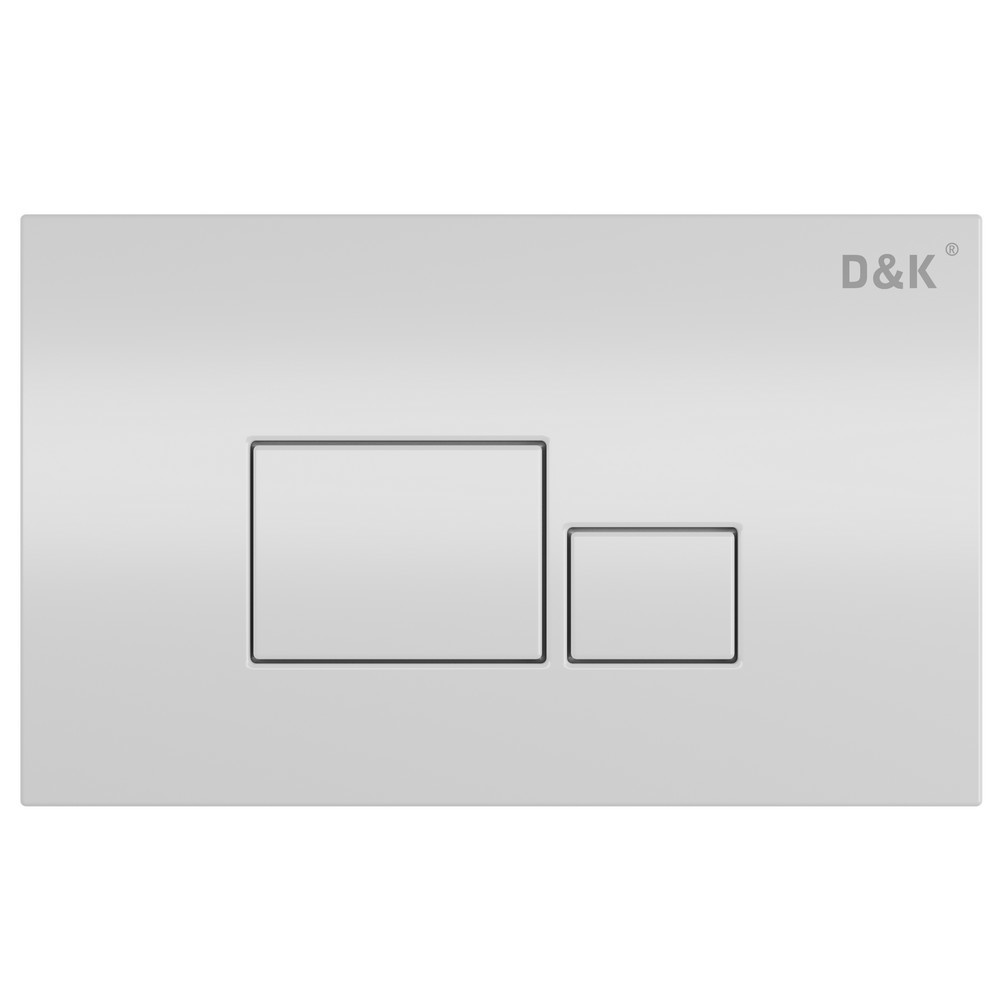 Кнопка смыва D&K Quadro DB1519016 (белый)
