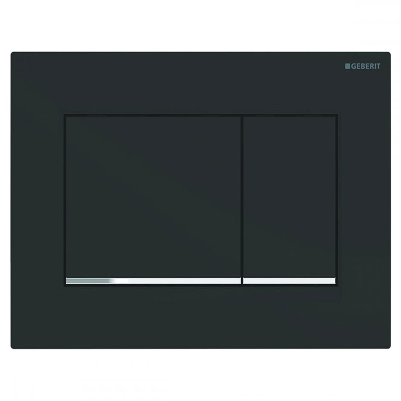 Кнопка смыва Geberit Sigma 30 115.883.14.1 (чёрный матовый/хром)