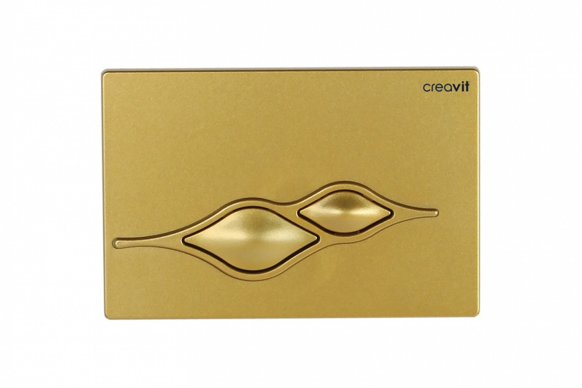 Кнопка смыва Creavit Ufo GP1006.00 (золото матовое)