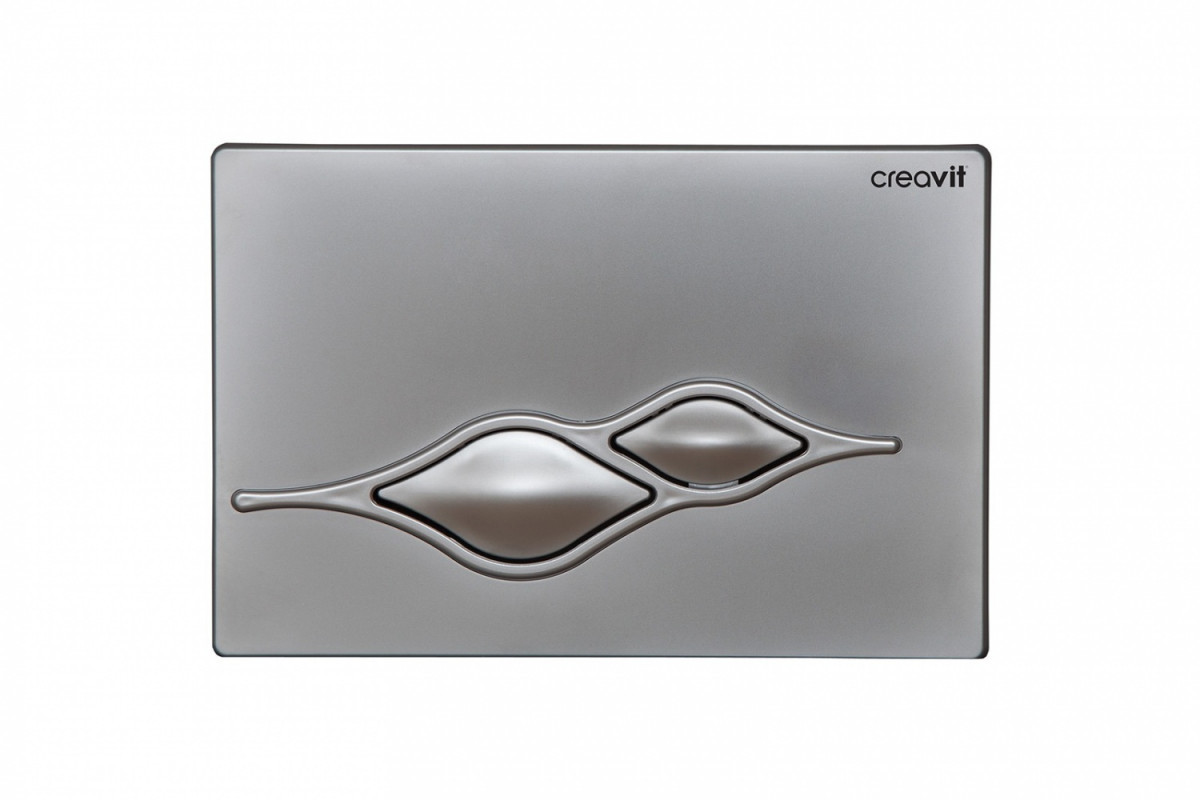 Кнопка смыва Creavit Ufo GP1002.00 (серый матовый)