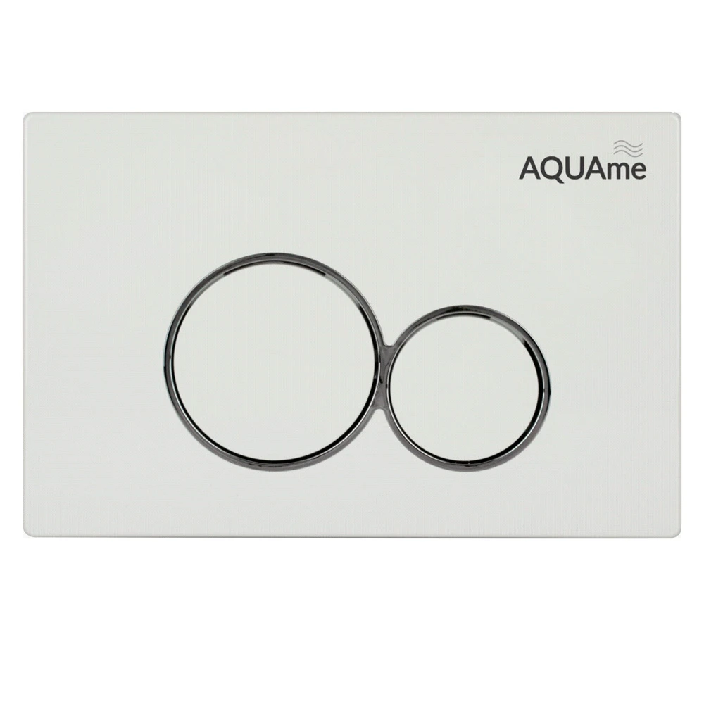 Кнопка смыва AQUAme AQM4101W (белый)