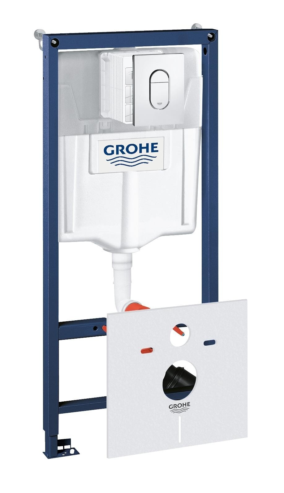 Инсталляция для подвесного унитаза Grohe Rapid-SL 38929000 (цвет клавиши хром)