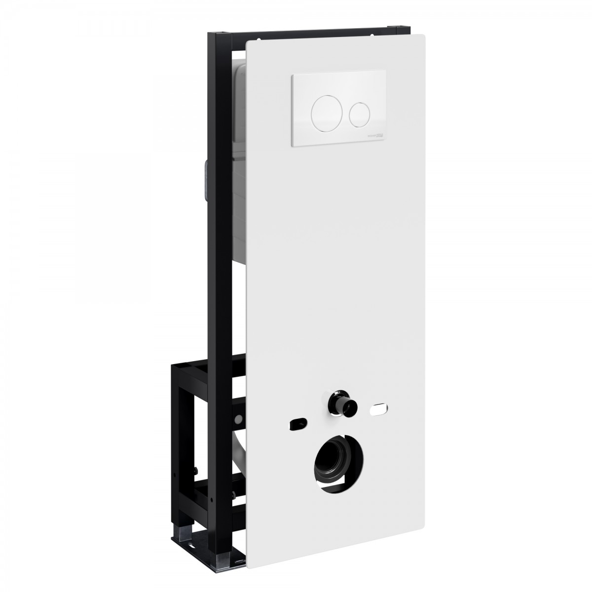 Инсталляция для подвесного унитаза WasserKraft Glan 66TLT.010.ME.WH.WM02 (цвет клавиши белый матовый)