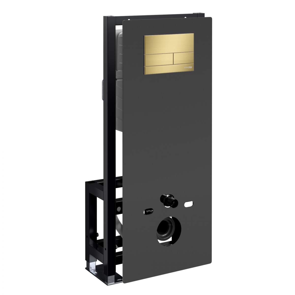 Инсталляция для подвесного унитаза WasserKraft Glan 66TLT.010.ME.BL.MG04 (цвет клавиши золото матовое)