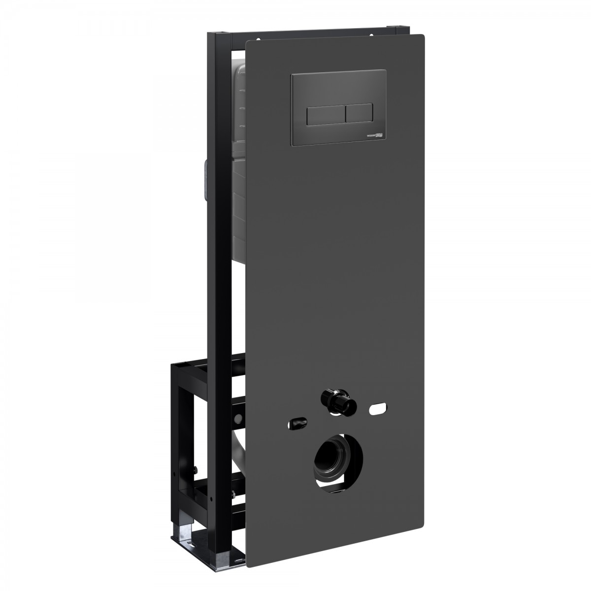 Инсталляция для подвесного унитаза WasserKraft Glan 66TLT.010.ME.BL.MB03 (цвет клавиши черный матовый)