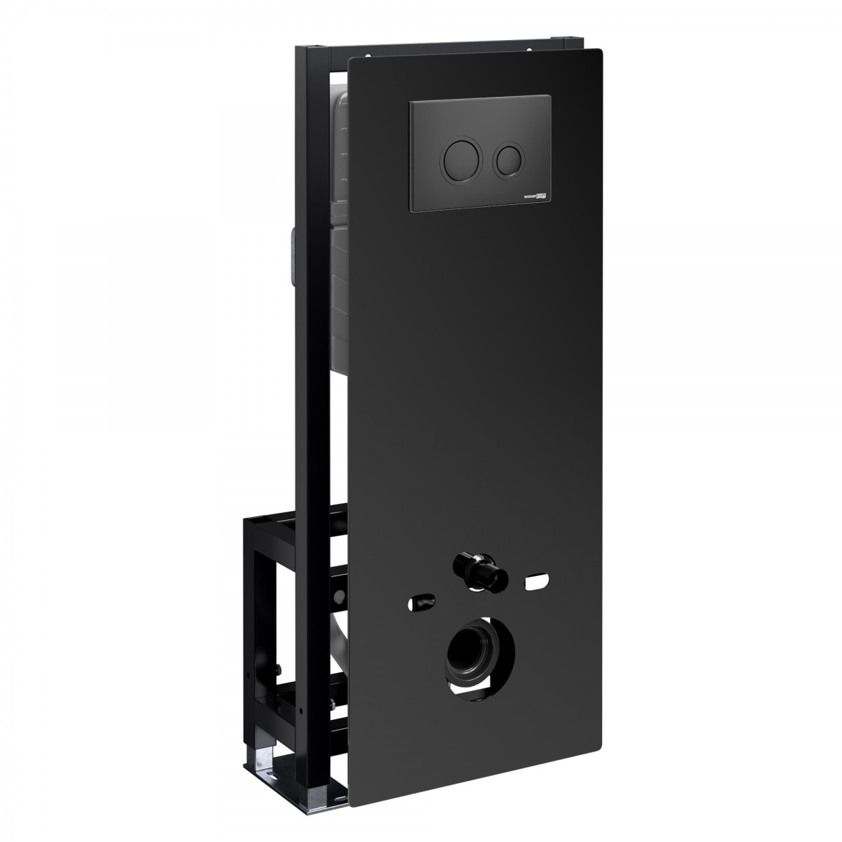 Инсталляция для подвесного унитаза WasserKraft Glan 66TLT.010.ME.BL.MB01 (цвет клавиши черный матовый)