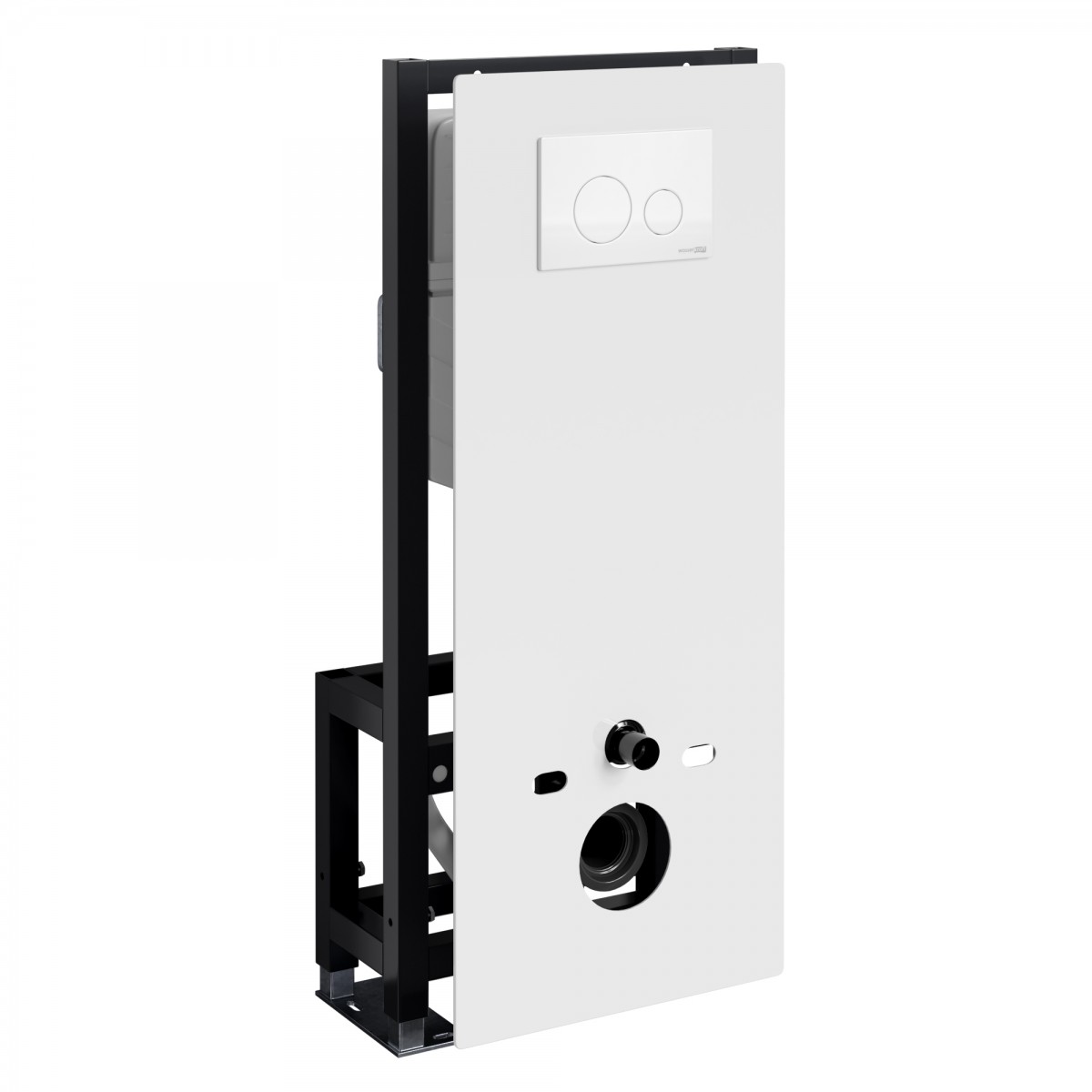 Инсталляция для подвесного унитаза WasserKraft Glan 66TLT.010.ME.WH.WH02 (цвет клавиши белый)