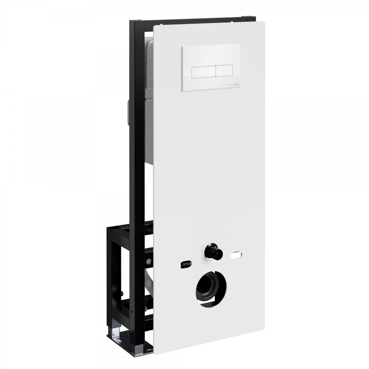 Инсталляция для подвесного унитаза WasserKraft Glan 66TLT.010.ME.WH.WH03 (цвет клавиши белый)