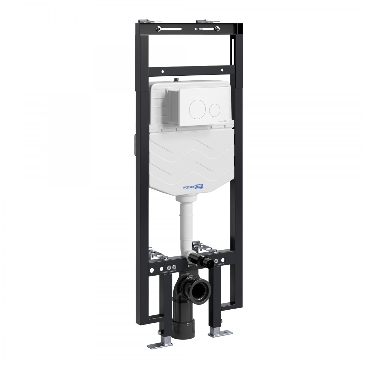 Инсталляция для подвесного унитаза WasserKraft Dinkel 58TLT.010.ME.WM02 (цвет клавиши белый матовый)