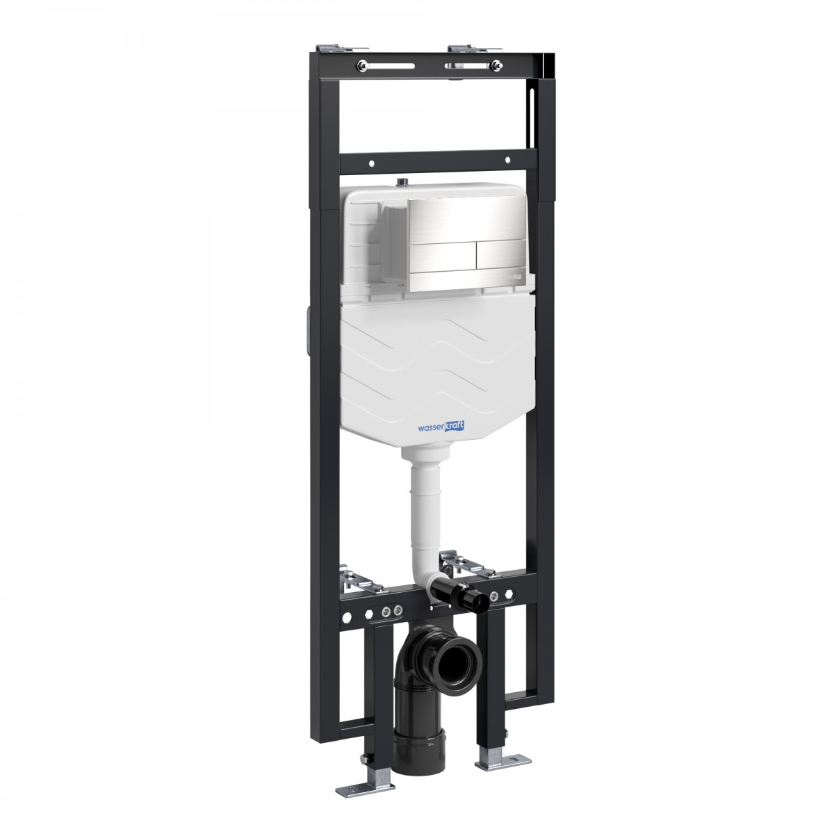 Инсталляция для подвесного унитаза WasserKraft Dinkel 58TLT.010.ME.BN04 (цвет клавиши никель)