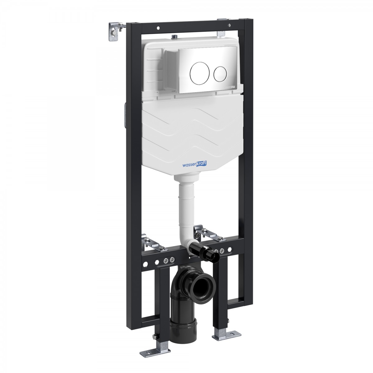 Инсталляция для подвесного унитаза WasserKraft Vils 56TLT.010.ME.CH02 (цвет клавиши хром)