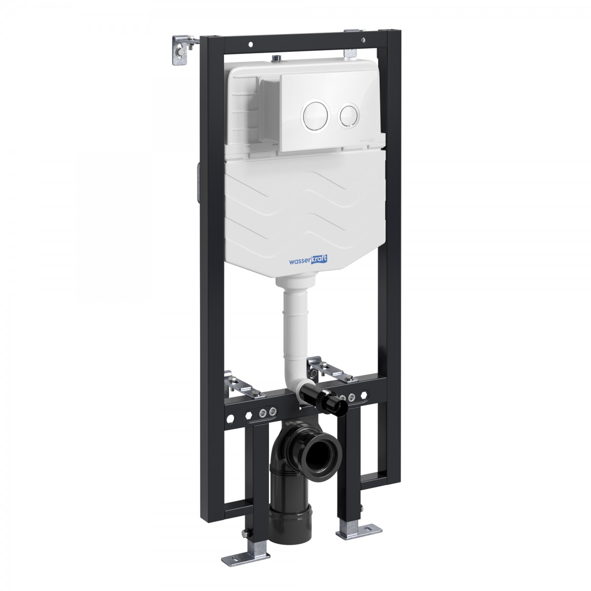 Инсталляция для подвесного унитаза WasserKraft Vils 56TLT.010.ME.WH01 (цвет клавиши белый)