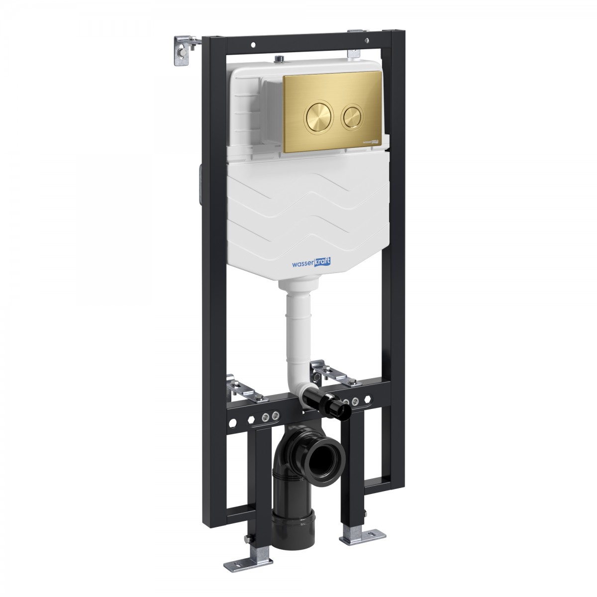 Инсталляция для подвесного унитаза WasserKraft Vils 56TLT.010.ME.MG01 (цвет клавиши золото матовое)