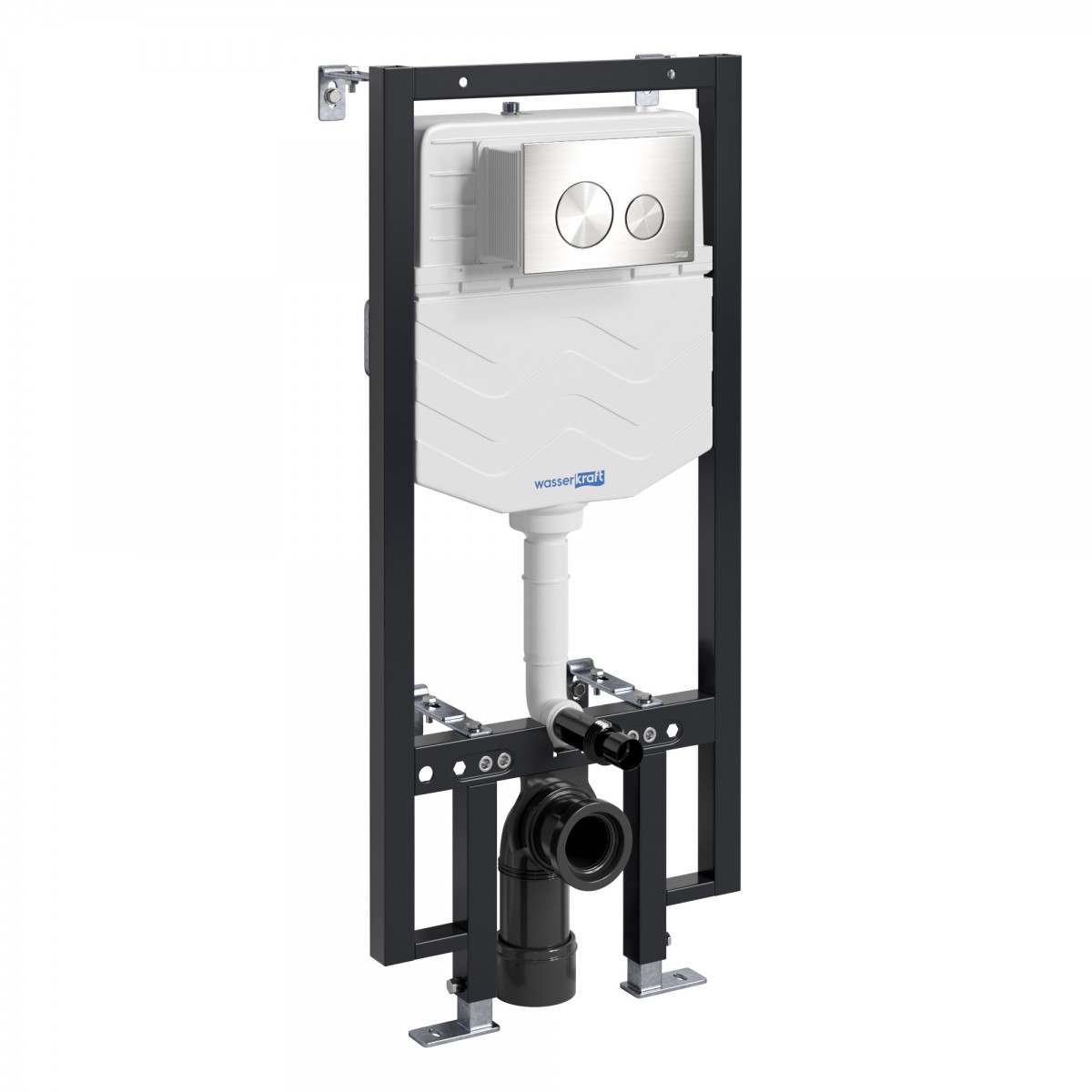 Инсталляция для подвесного унитаза WasserKraft Vils 56TLT.010.ME.BN02 (цвет клавиши никель)