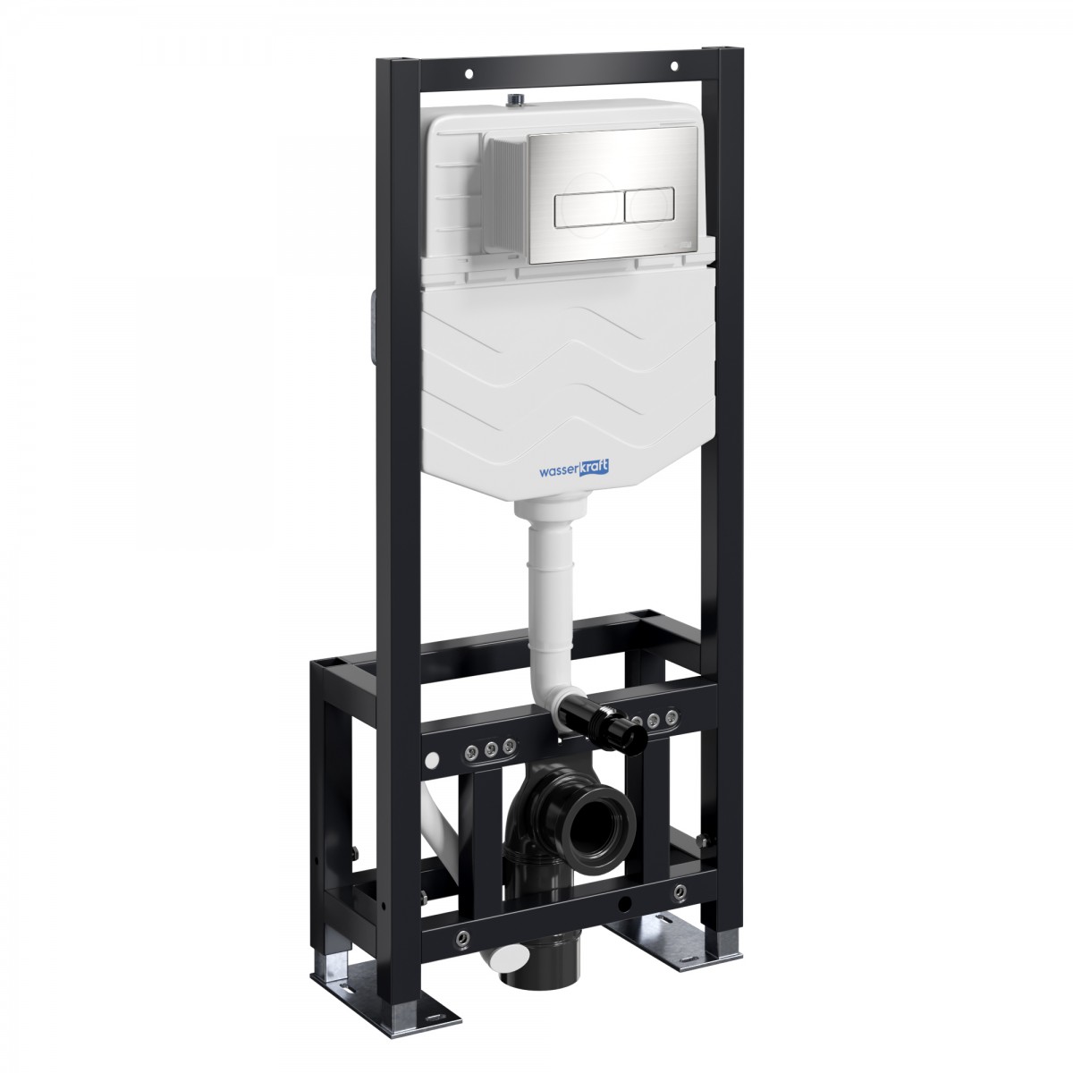 Инсталляция для подвесного унитаза WasserKraft Dill 61TLT.010.ME.BN03 (цвет клавиши никель)